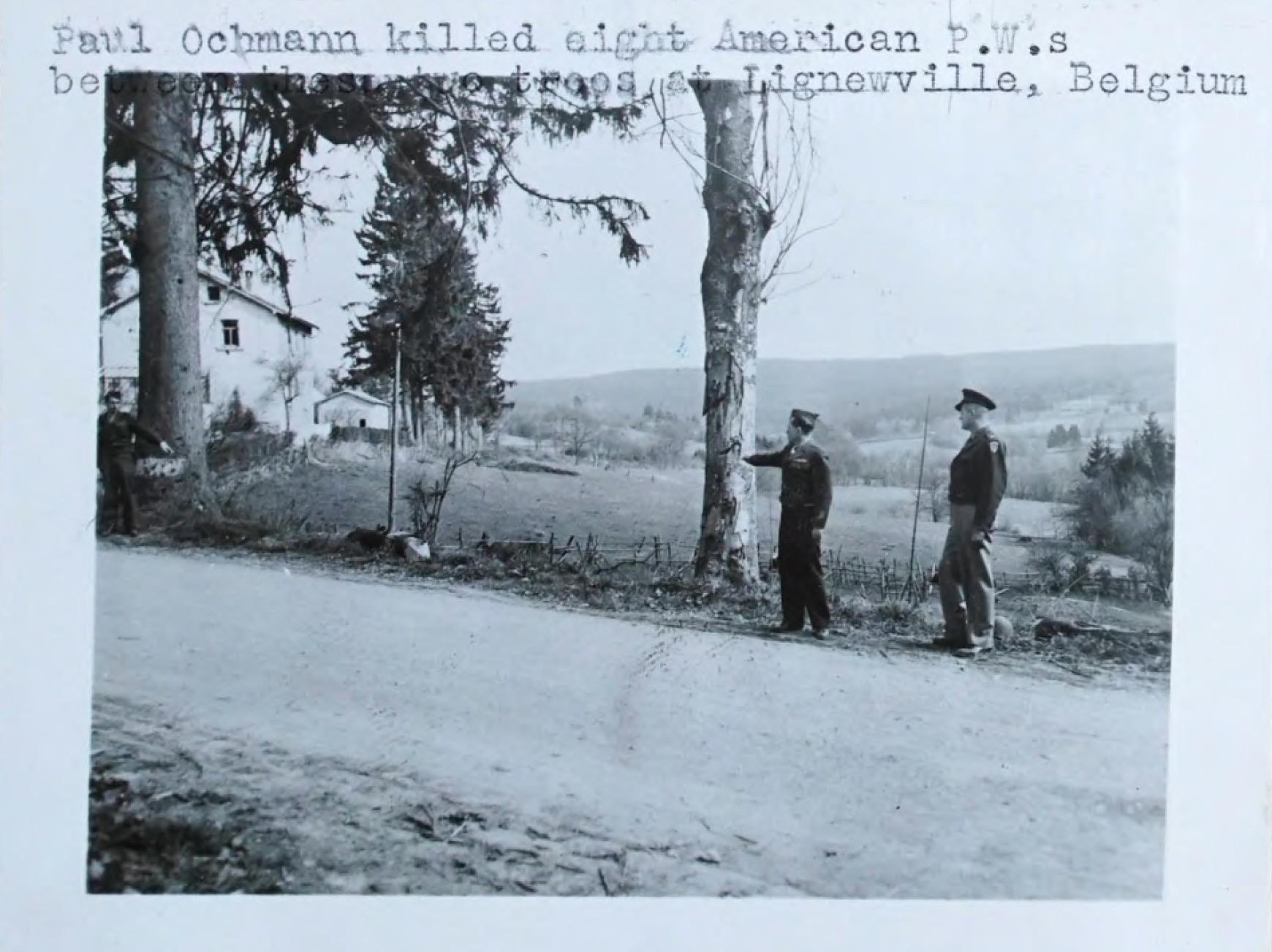 Execution site at Ligneuville, Belgium
